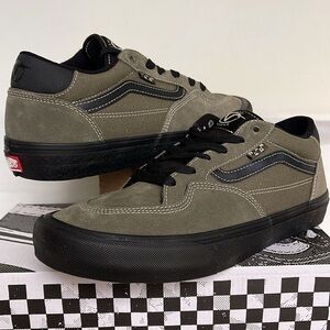 Vans Olive and Black Sneakers